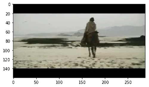 gif of parallax effect on horse rider